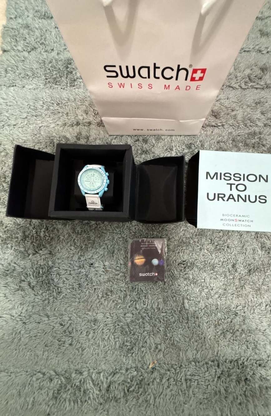 OMEGA x Swatch Bioceramic MoonSwatch Mission to Uranus Watch